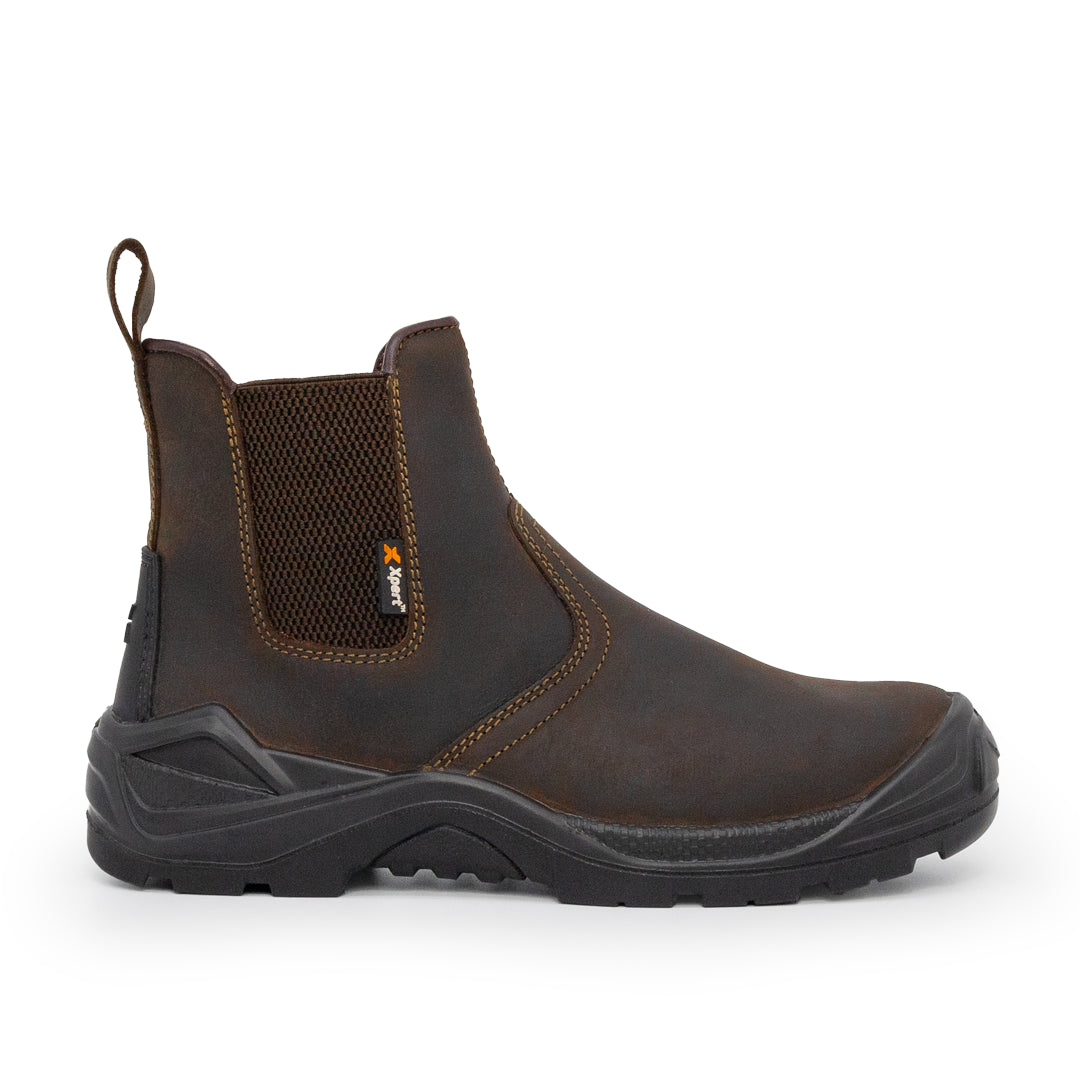 XPERT : Defiant S3 Safety Dealer Boots - Brown