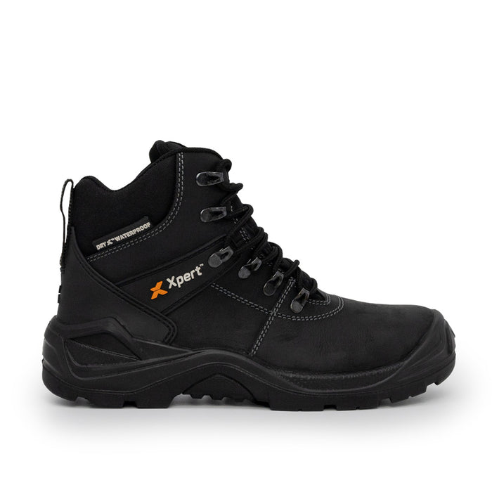 XPERT : Typhoon S3 Safety Waterproof Boots - Black