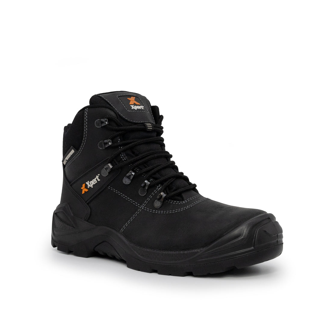 XPERT : Typhoon S3 Safety Waterproof Boots - Black