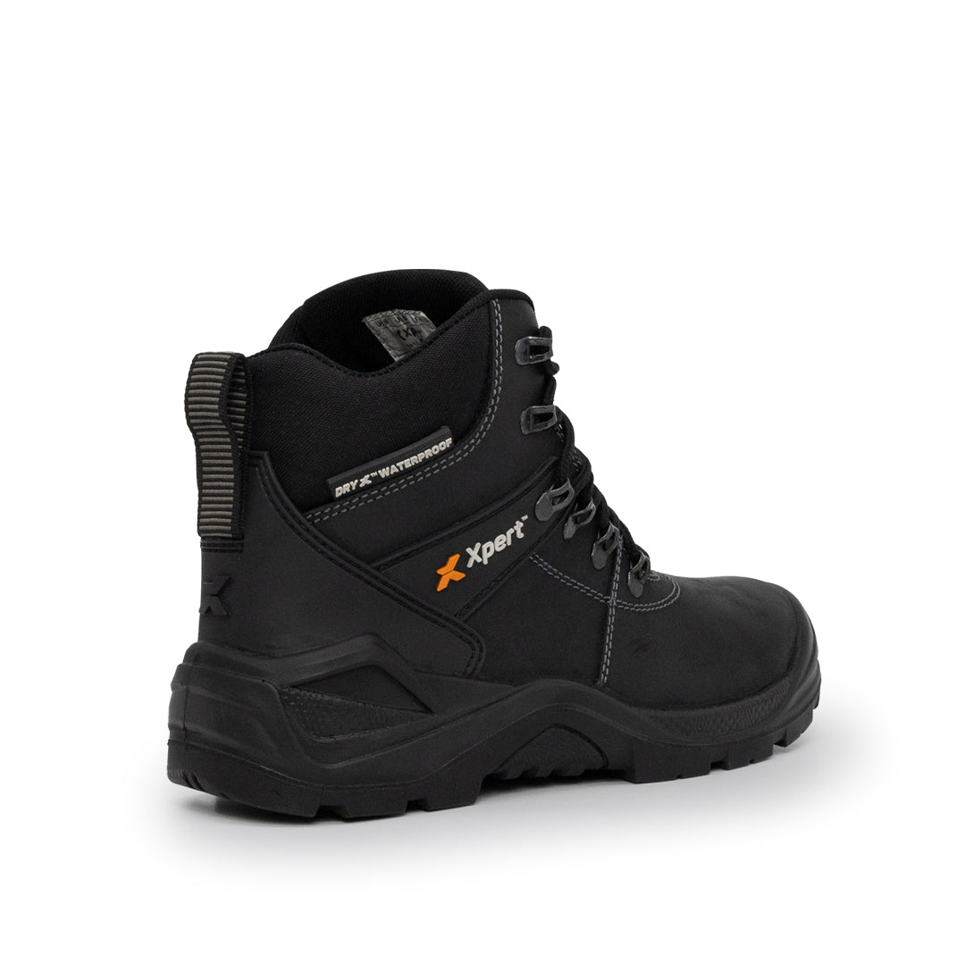 XPERT : Typhoon S3 Safety Waterproof Boots - Black