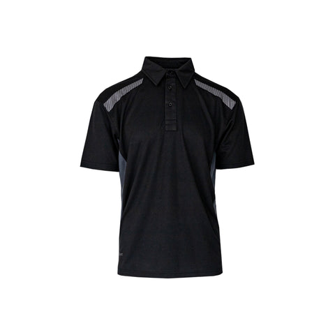 XPERT : Xpert Pro Stretch Polo Shirt - Black/Grey