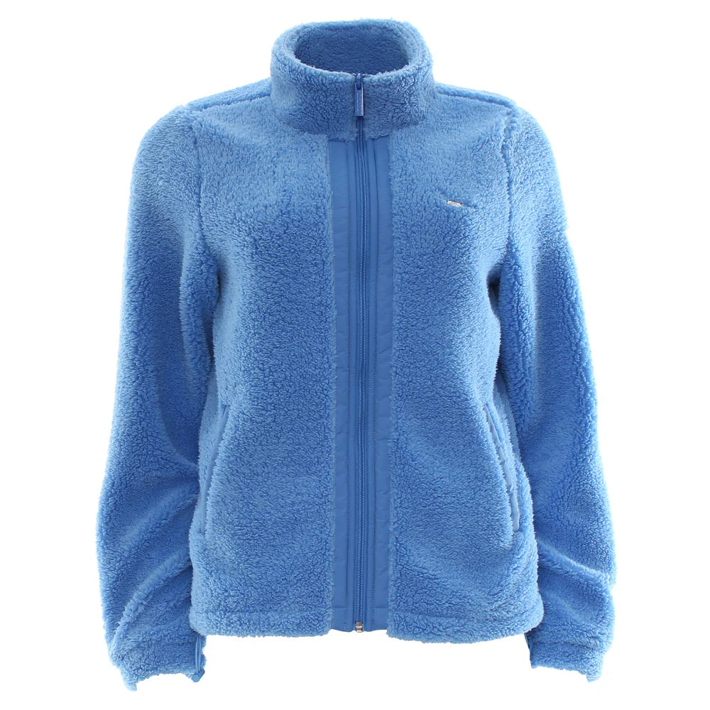 RELAX & RENEW Zahra Teddy Full Zip - Cornflour Blue