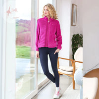 RELAX & RENEW Zahra Teddy Full Zip - Magenta