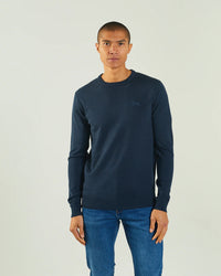 DIESEL : Dylan Round Neck Jumper - Navy