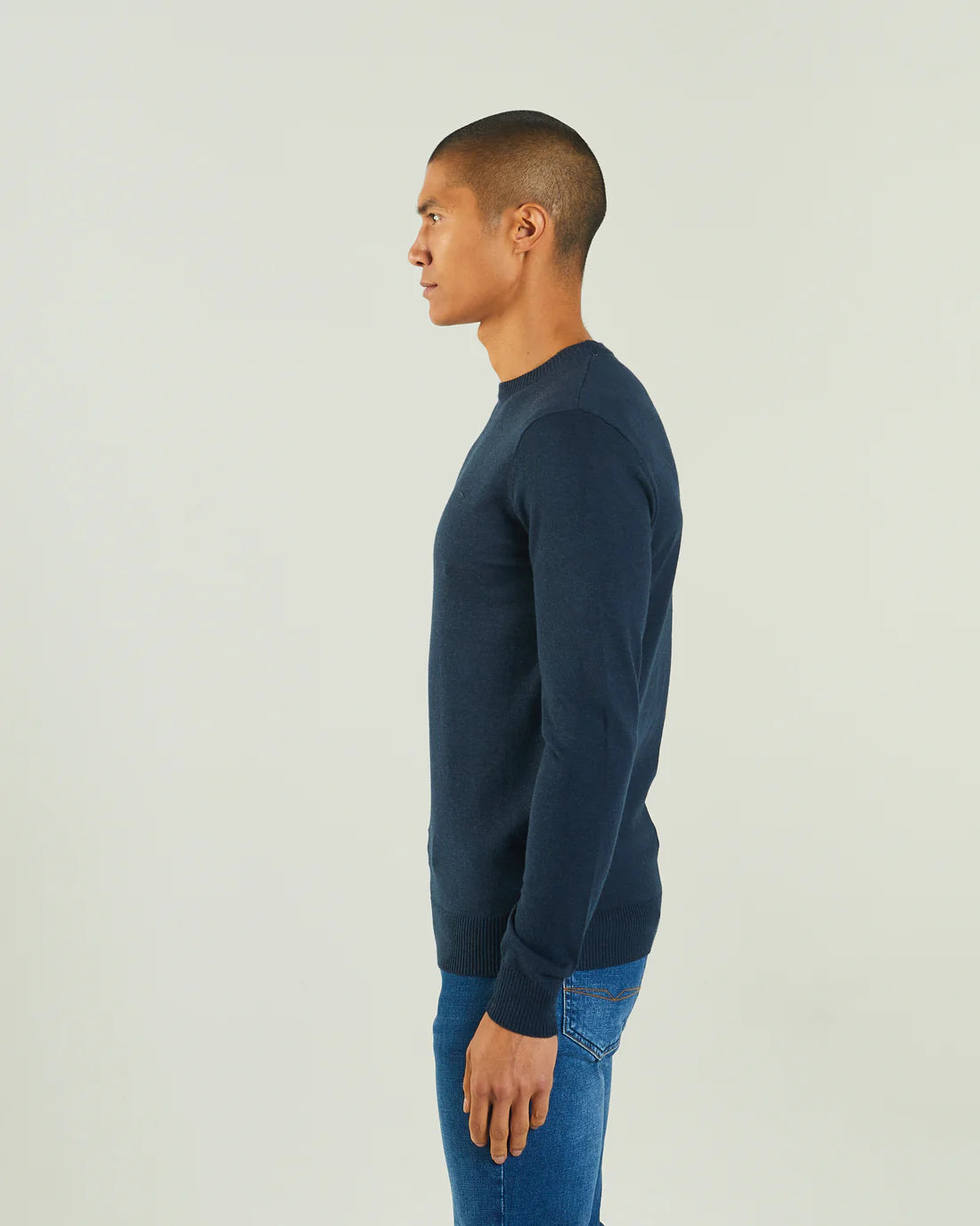 DIESEL : Dylan Round Neck Jumper - Navy