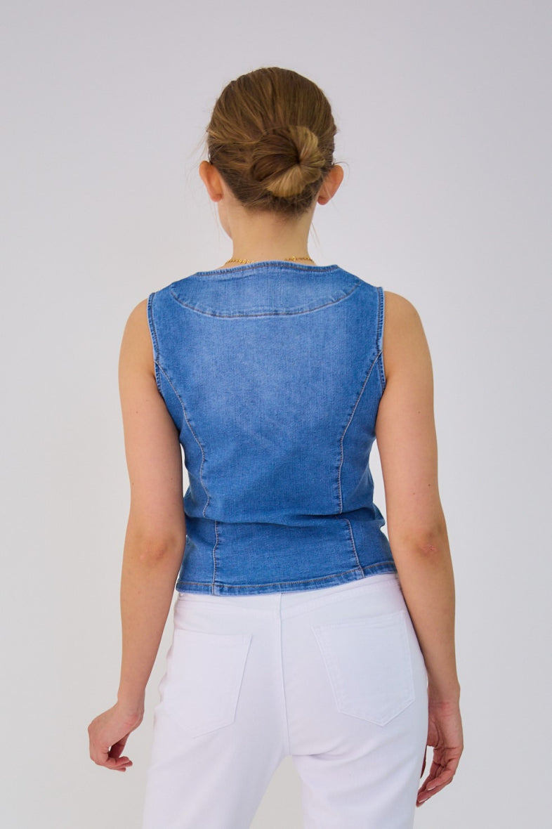 COPE CLOTHING : Denim Waistcoat