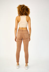 COPE CLOTHING : Slim Fit Push-Up Jeans - Tan