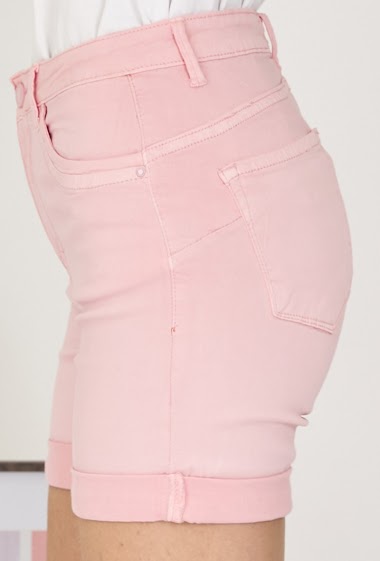 COPE CLOTHING : Denim Push Up Shorts - Pink