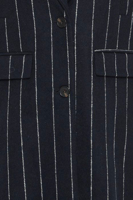 ICHI : Jannet Pinstripe Waistcoat - Navy