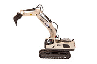 s-idee®white RC excavator with metal components 1:24 white