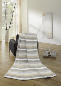 BIEDERLACK : Cotton Home - Illusion Grey Throw - 150x200 (Copy)