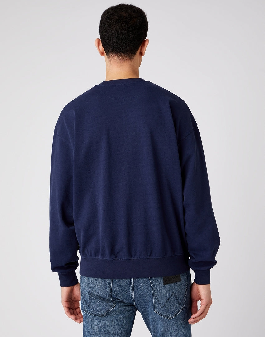 WRANGLER Crew Neck Sweatshirt - Navy