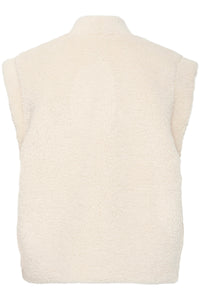 ICHI : Gizla Teddy Gilet - Birch