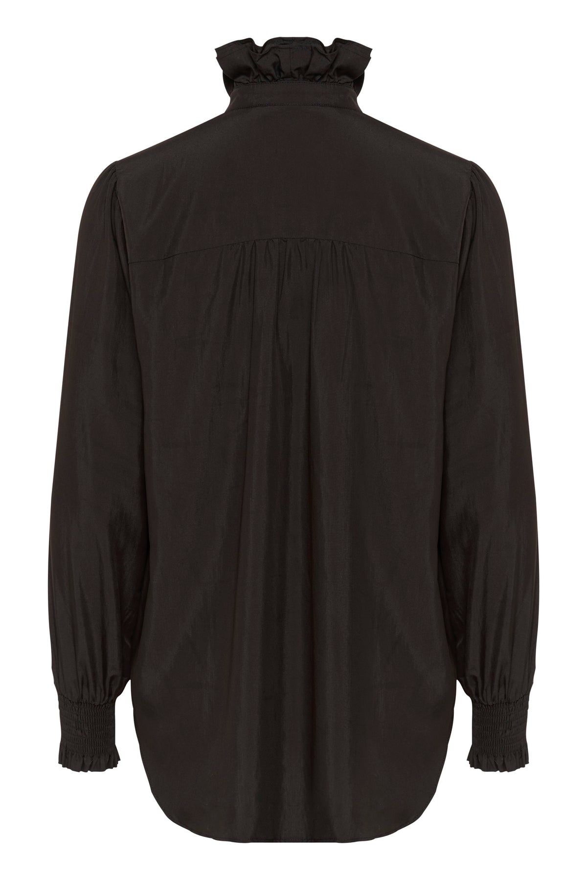 CULTURE Camusa Flounce Shirt - Black