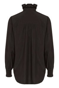 CULTURE Camusa Flounce Shirt - Black