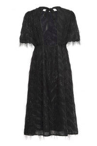 ICHI Charlsti Open Back Party Dress - Black