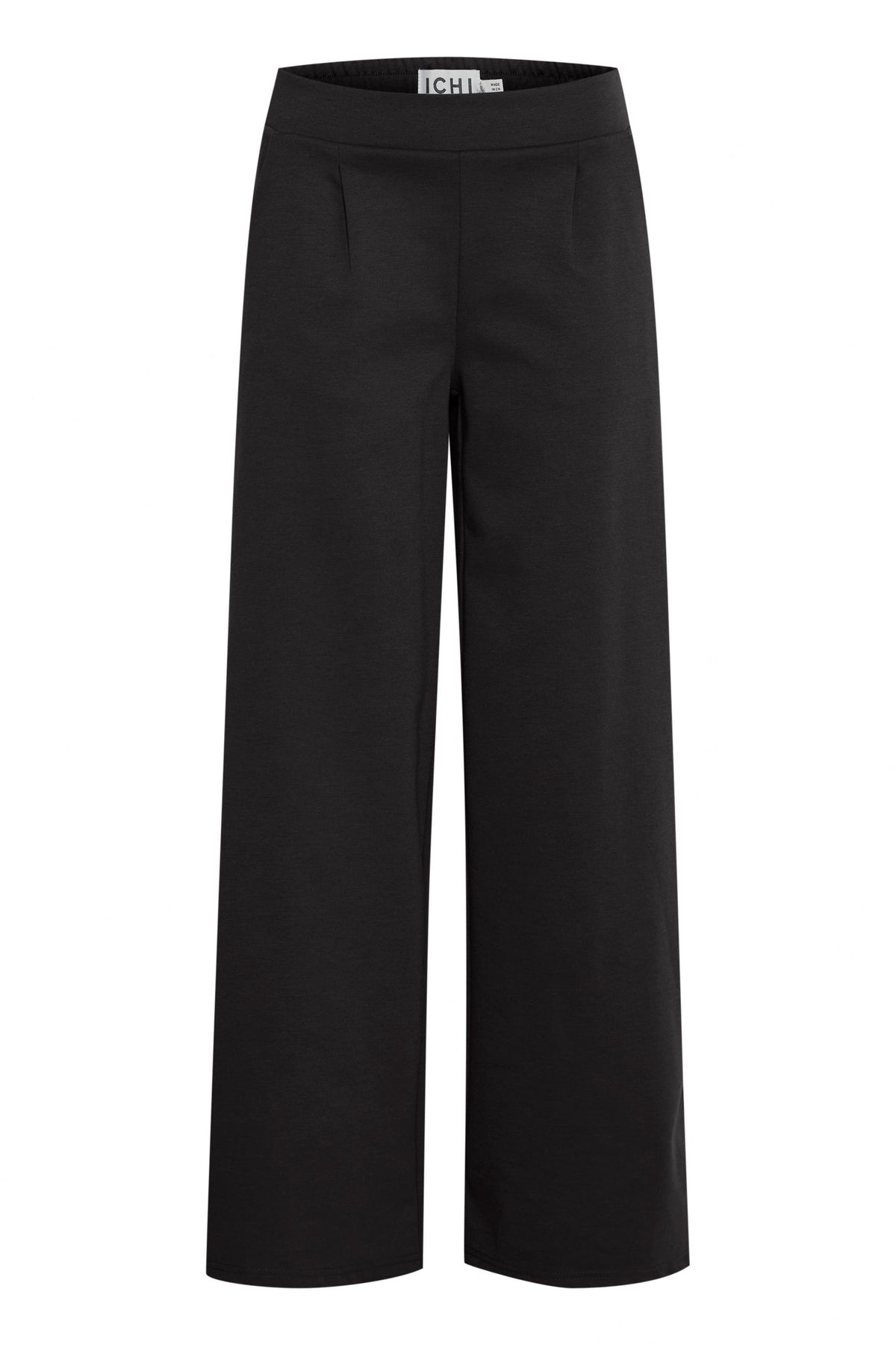 ICHI Kate Wide Leg Trousers - Black