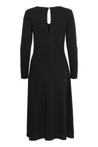 ICHI Katine Long Sleeve Dress - Black