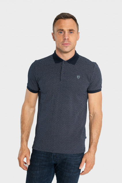 XV KINGS : Tommy Bowe Breakers Polo - Navy Classic Dot