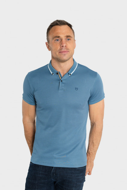 XV KINGS : Tommy Bowe Burnham Polo - Blue