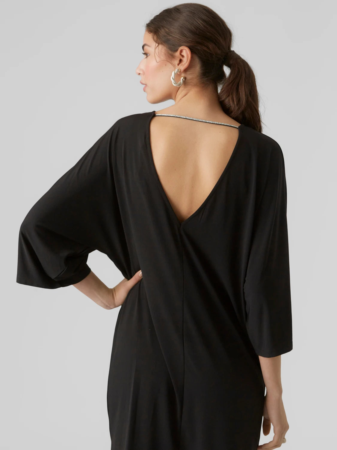 VERO MODA : Bat Sleeve Dress - Black