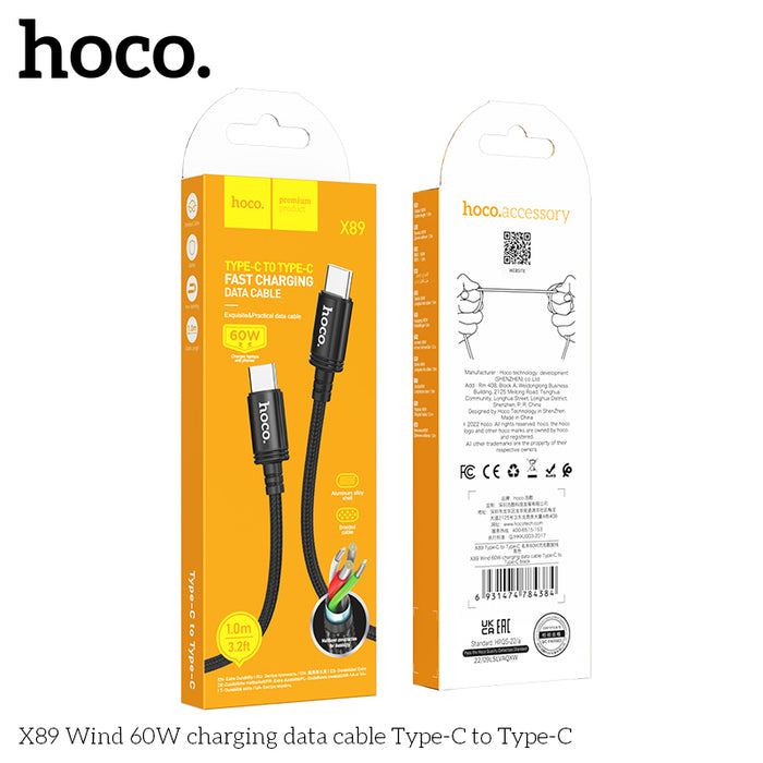 Hoco X89 Type-C to Type-C charging cable