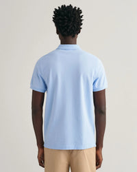 GANT : Regular Shield Pique Polo - Capri Blue