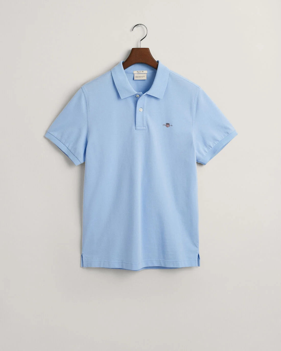 GANT : Regular Shield Pique Polo - Capri Blue