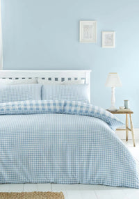 CATHERINE LANSFIELD Seersucker Gingham Check - Blue