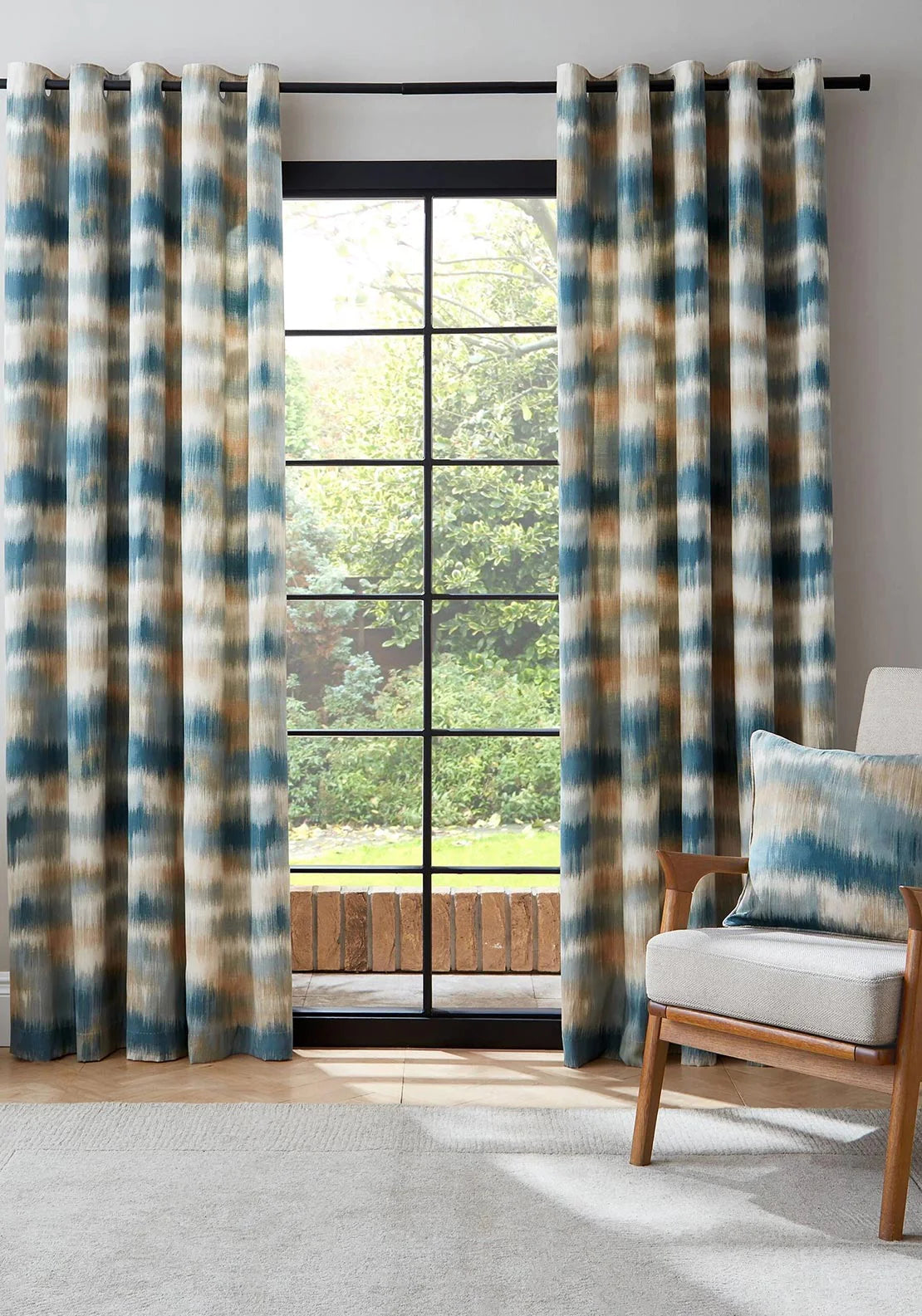 CATHERINE LANSFIELD : Ombre Texture Thermal Curtains - Teal