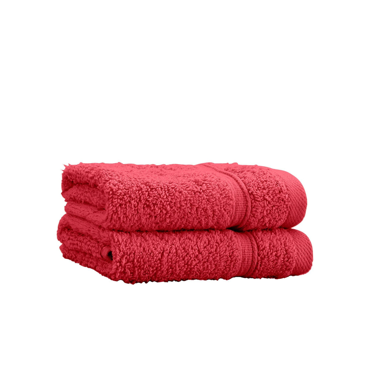 CATHERINE LANSFIELD : Zero Twist Cotton Face Cloth Pair - Red