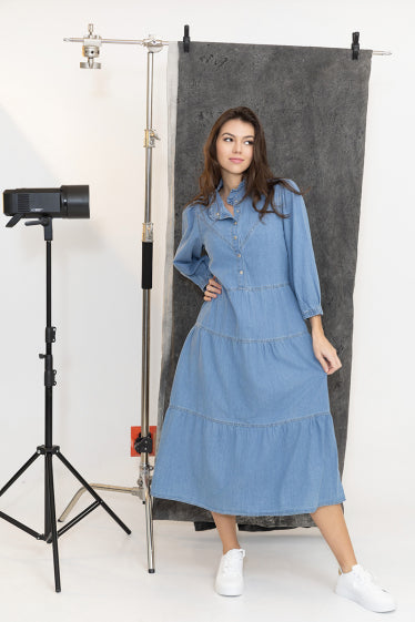 COPE CLOTHING : Denim Dress