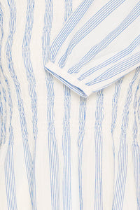 ICHI Rebekka Striped Blouse - Blue