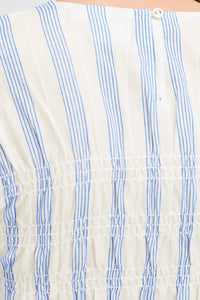 ICHI Rebekka Striped Blouse - Blue