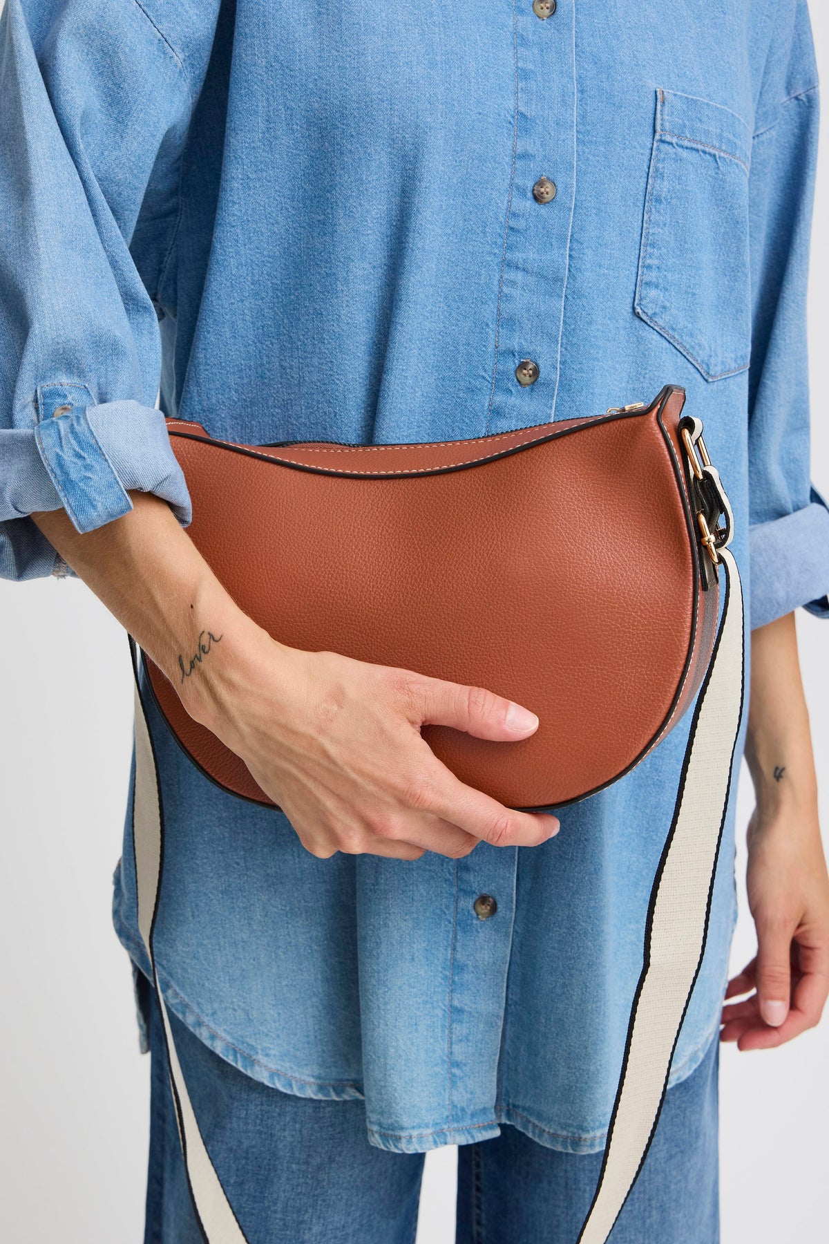 ICHI Bodil Shoulder Bag - Cognac