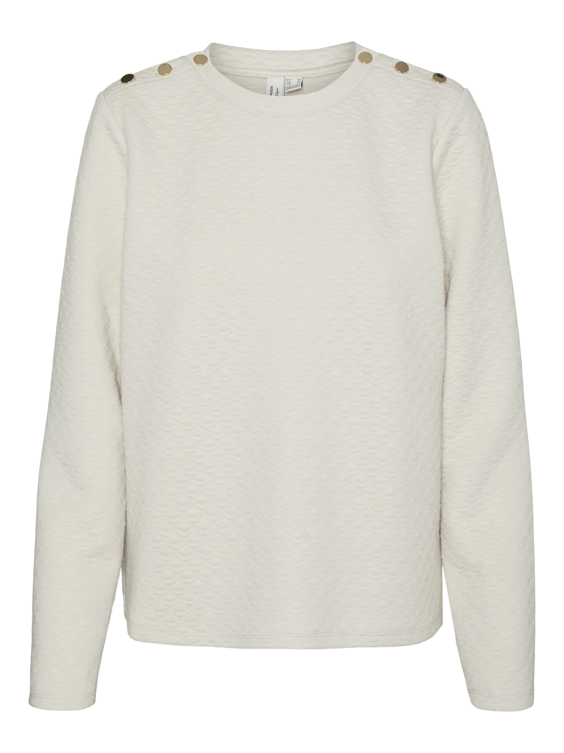 VERO MODA : Ramone Round Neck Sweatshirt - Cream