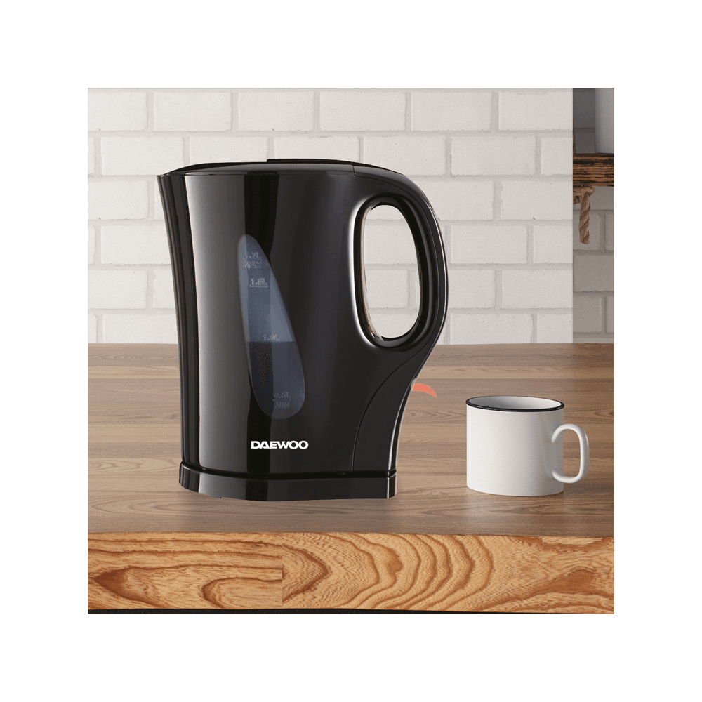 DAEWOO Essentials Plastic Kettle 1.7L - Black