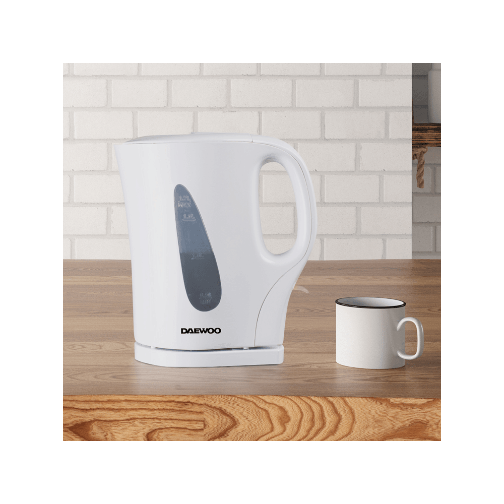 DAEWOO Essentials Plastic Kettle 1.7L - White