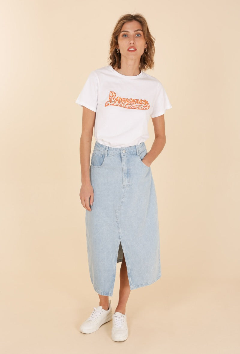 COPE CLOTHING : Maxi Denim Skirt