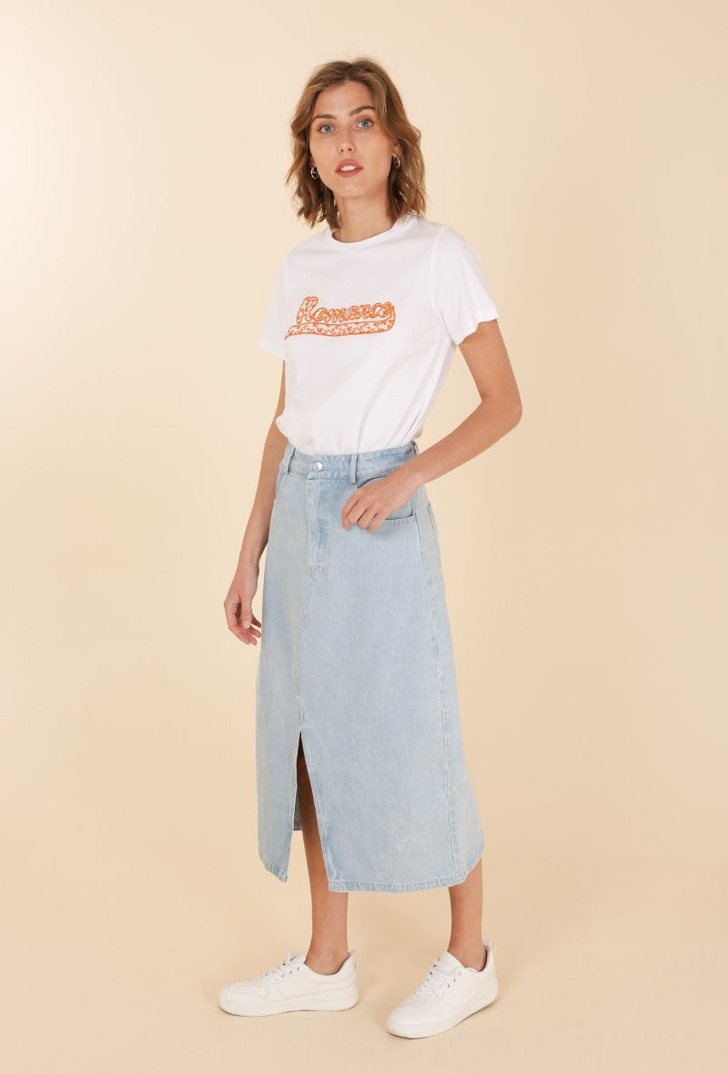 COPE CLOTHING : Maxi Denim Skirt