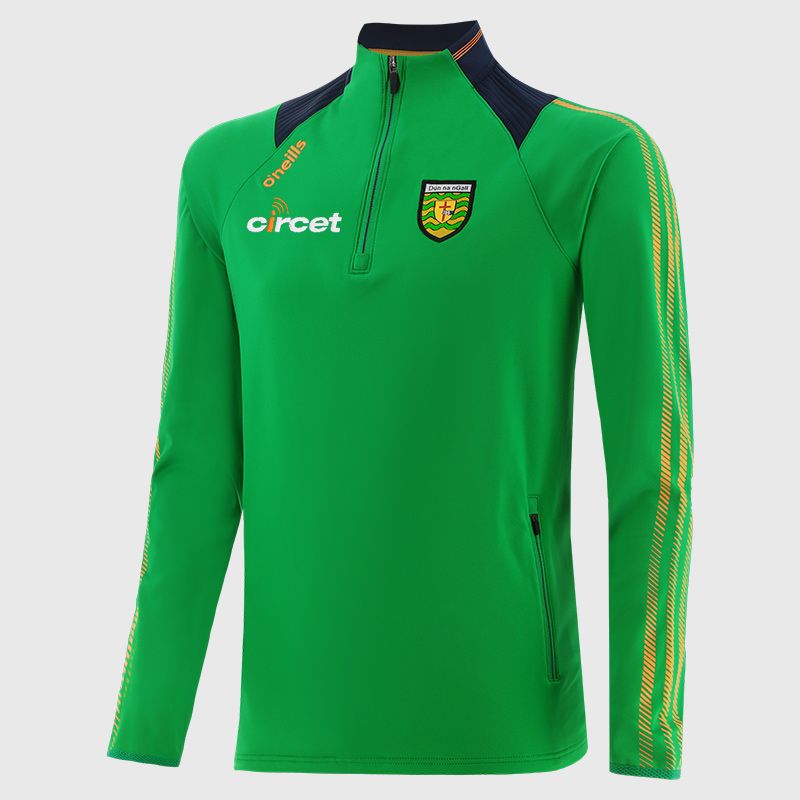 O'NEILLS Kids' Donegal GAA Dynamo Brushed Half Zip Top - Green