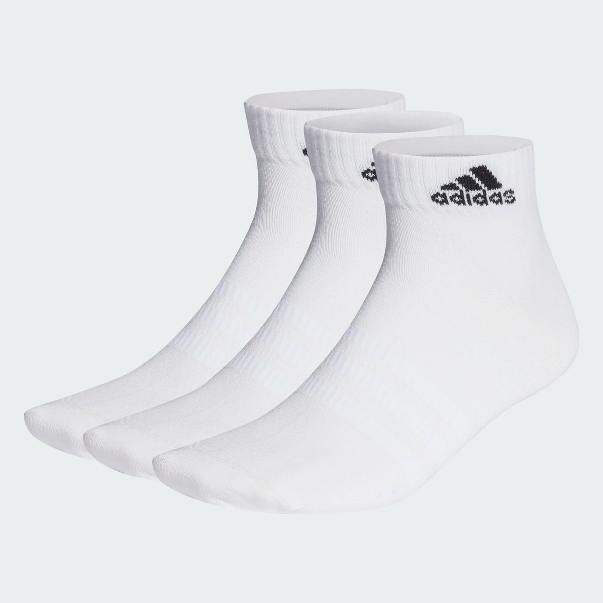 ADIDAS : Ankle Socks 3 Pairs - White