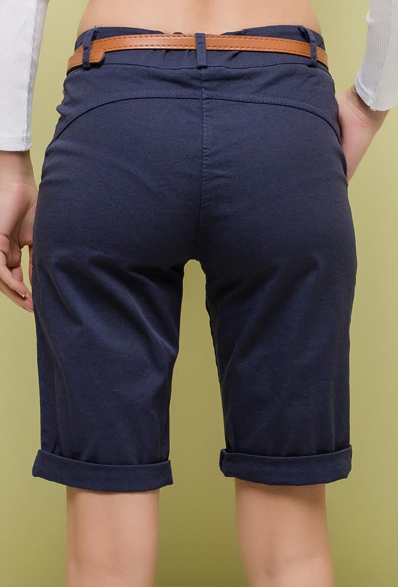 COPE CLOTHING : Knee Shorts - Navy