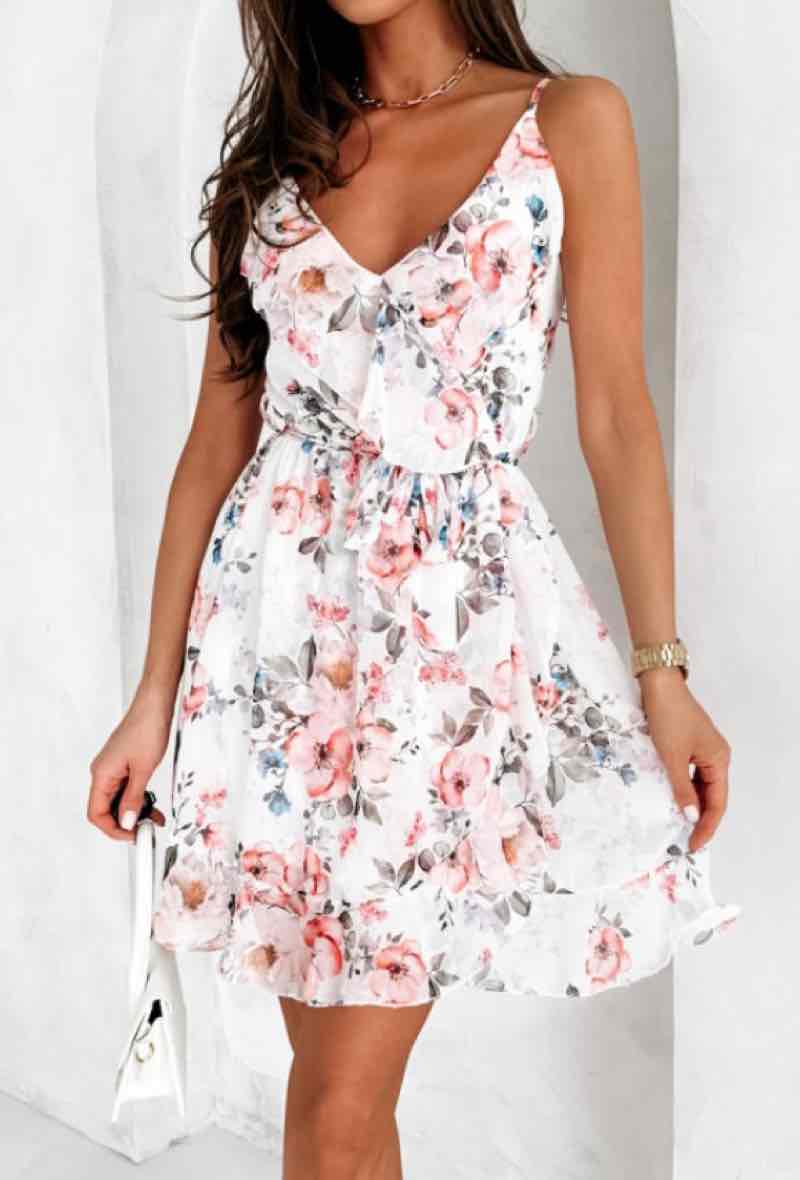 COPE CLOTHING : Floral Strappy Dress