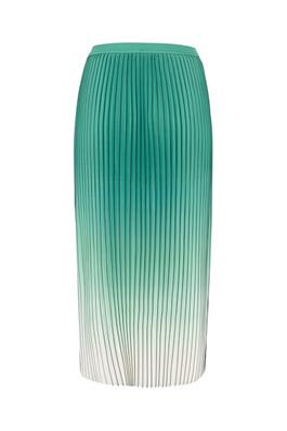 CULTURE : Ombre Pleated Skirt - Green