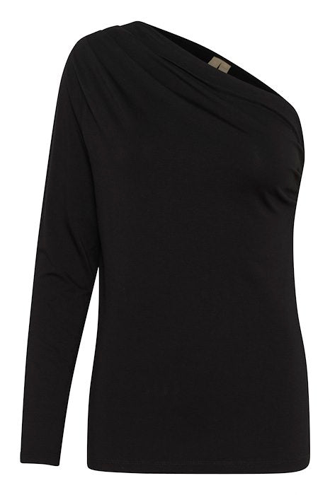 CULTURE : Nikko One Shoulder Top - Black