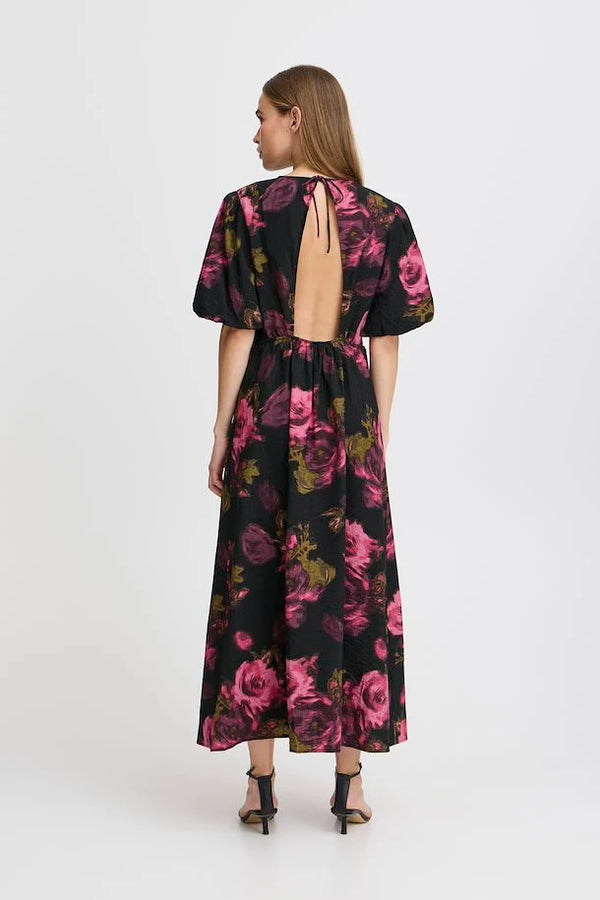 ICHI Felivo Open Back Floral Dress