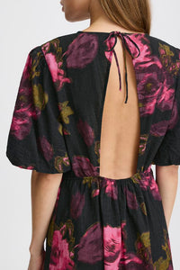 ICHI Felivo Open Back Floral Dress