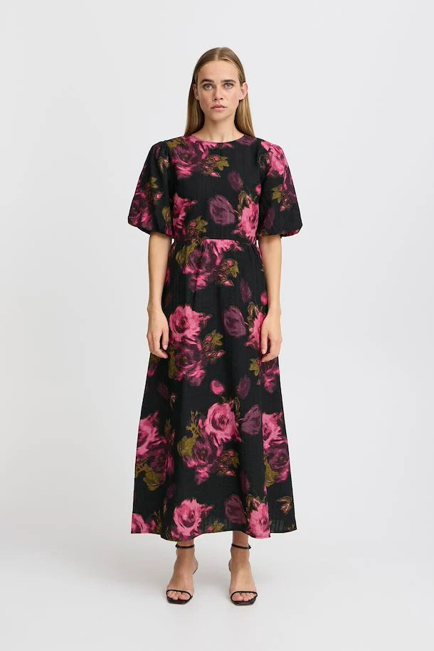 ICHI Felivo Open Back Floral Dress