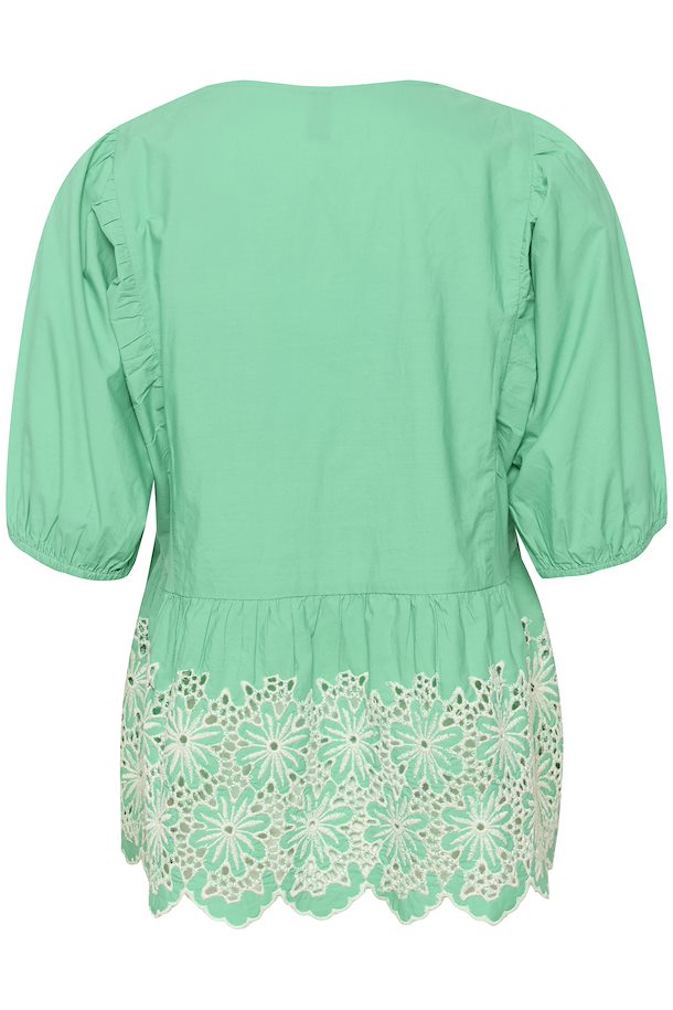 CULTURE : Valda Embroidry Blouse - Green